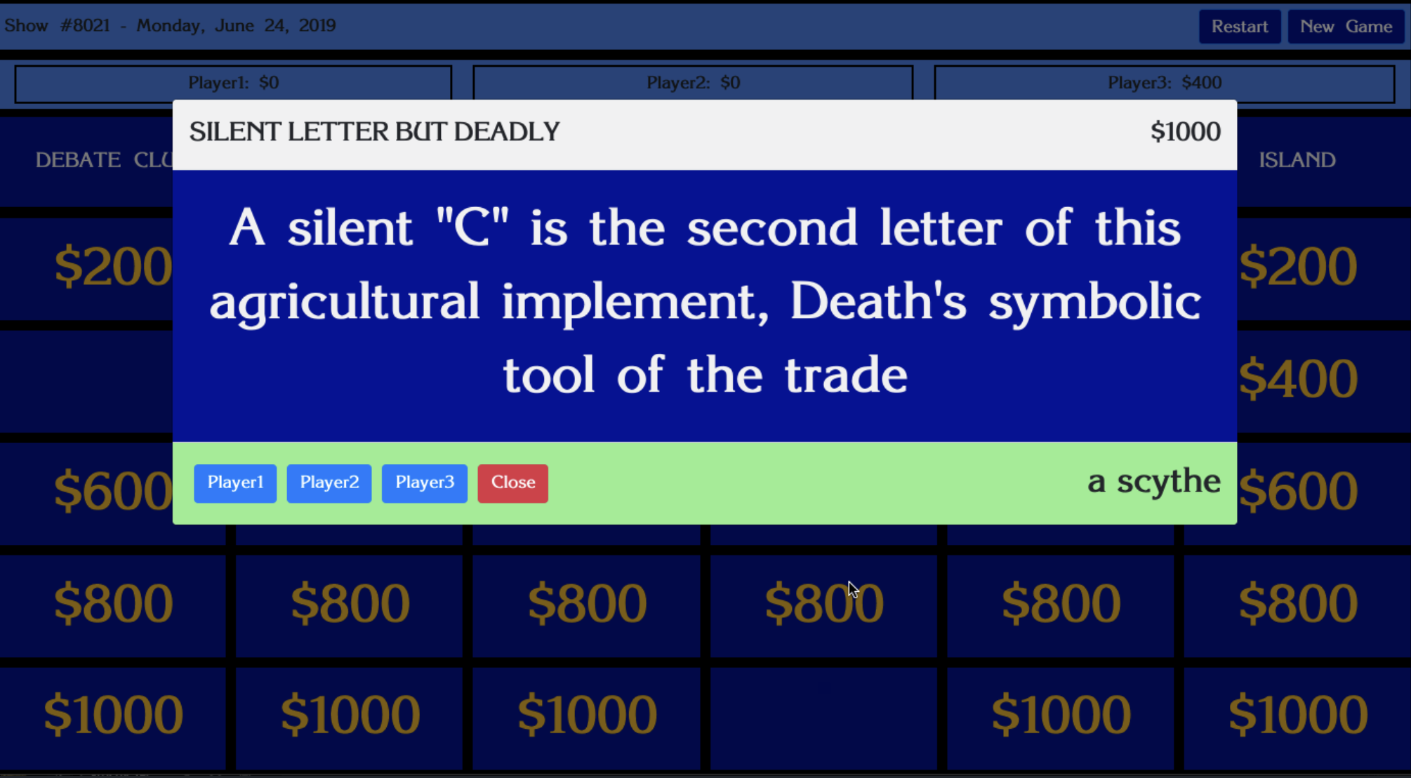 Jeopardy! Data