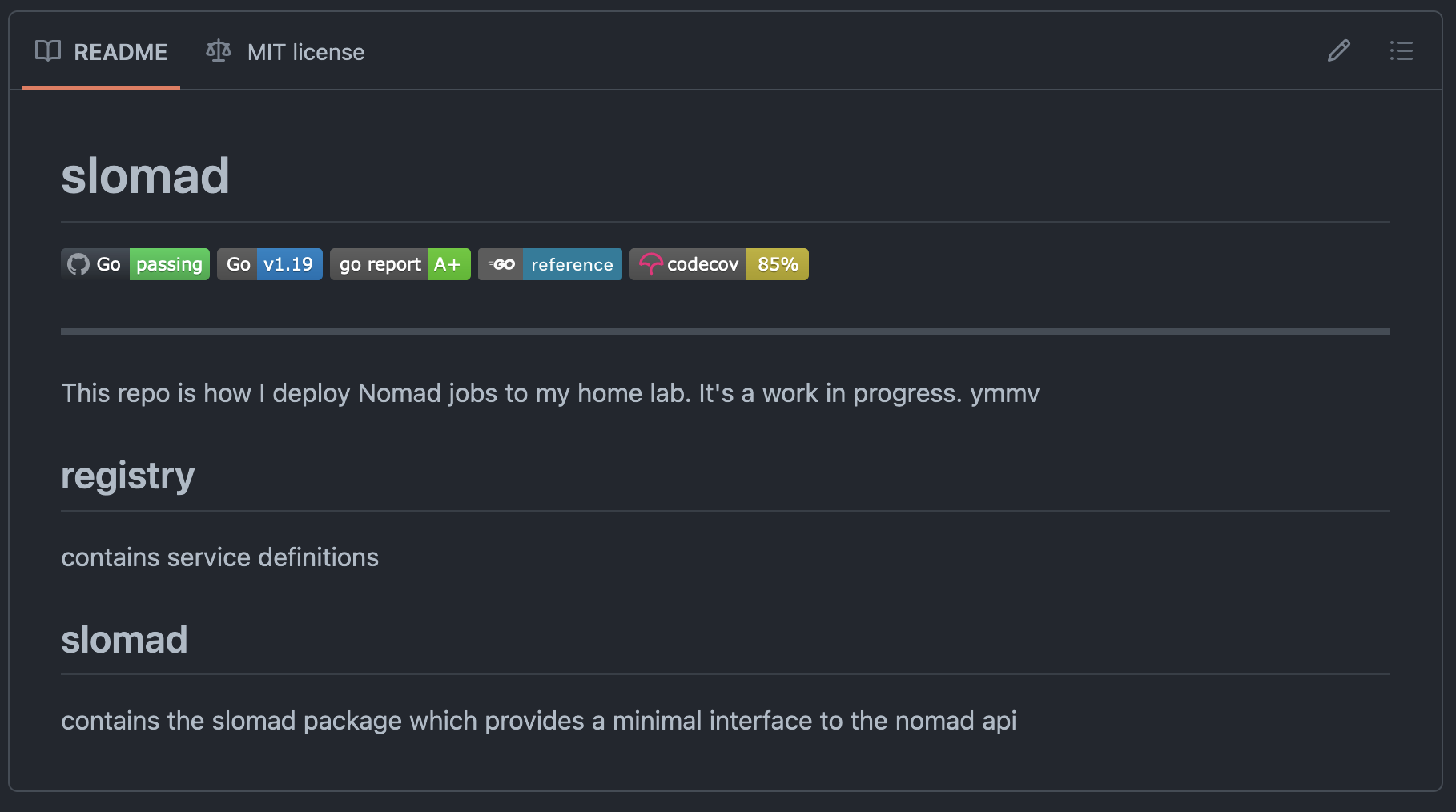 Slomad Project